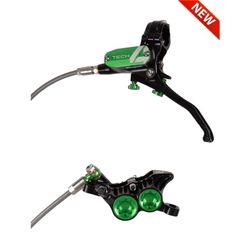 🚵‍♂️ Freno Hope Tech 4 V4 Delantero Negro/Verde – Potencia Extrema Compatible E-Bike 🔥🛑