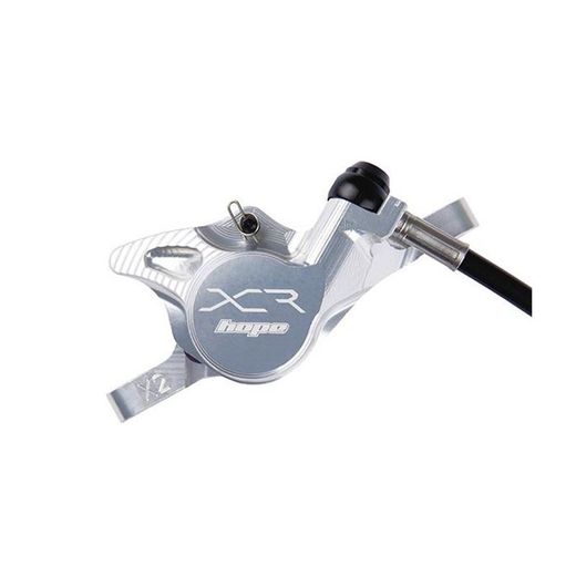 🔥 Freno Hope XCR PRO Trasero Plata/Negro – Potencia y Precisión Profesional para MTB 🚴‍♂️🖤✨