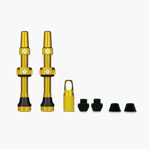 Juego Valvulas Muc-Off Tubeless 60 Mm Oro