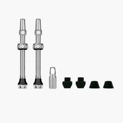 Juego Valvulas Muc-Off Tubeless 80mm Aluminio Plata