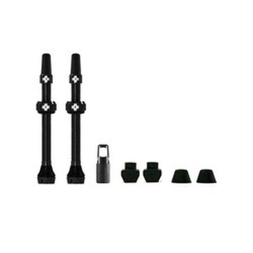 Juego Válvulas Muc-Off V2 Tubeless 60 mm Negro 🚴‍♂️💨 | Alta Resistencia y Máximo Flujo de Aire
