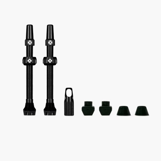Juego Válvulas Muc-Off V2 Tubeless 60 mm Negro 🚴‍♂️💨 | Alta Resistencia y Máximo Flujo de Aire