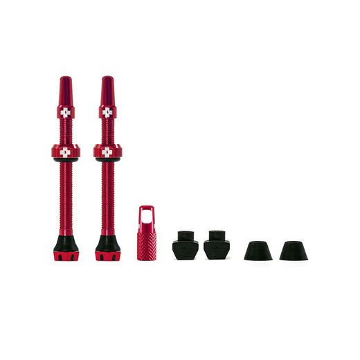 Juego Valvulas Muc-Off V2 Tubeless 60 Mm Rojo
