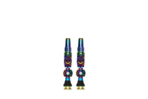 Juego Válvulas Tubeless Muc-Off Big Bore Lite 30mm 🌈🚴‍♂️ Ultraligeras | Color Arcoíris✨ MTB y E-Bike