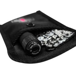 KIT CAPSULA MECHAS REPARACION TUBELESS MUC-OFF ALUMINIO NEGRO (TUBELESS REPAIR CAPSULE)