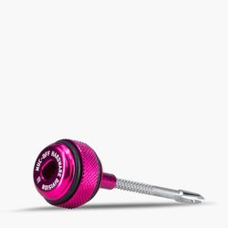KIT CAPSULA MECHAS REPARACION TUBELESS MUC-OFF ALUMINIO ROSA (TUBELESS REPAIR CAPSULE)