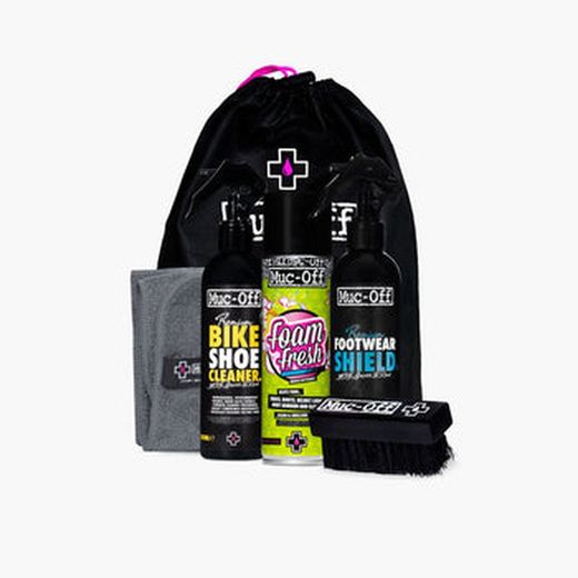 KIT CUIDADO ZAPATILLAS MUC-OFF (INCLUYE LIMPIADOR/NEUTRALIZADOR