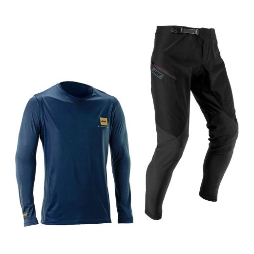 🌌🚵‍♂️ Kit Leatt MTB Gravity 1.0 Azul Galaxy – Rendimiento y estilo de otro planeta 💫🔥