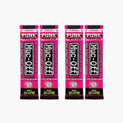 Kit Limpiador Bici Muc-Off Punk Powder + Botella "For Life" (4 Unidades)