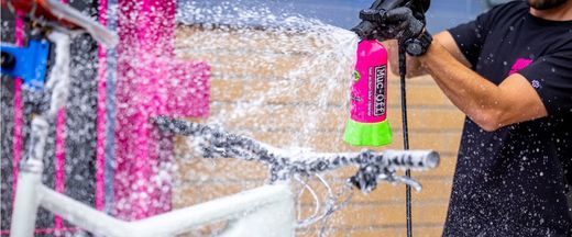 Kit Limpiador Bici Muc-Off Punk Powder + Botella "For Life" (4 Unidades)