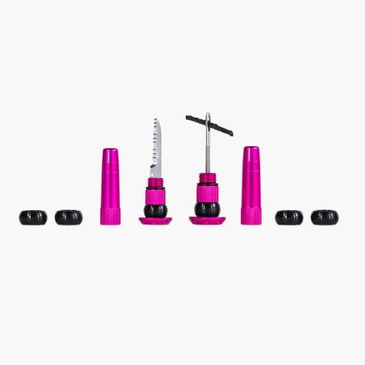 Kit Mechas Muc-Off Reparacion Tubeless Para Manillar Turquesa