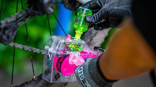 Limpiador de Cadena Muc-Off X-3 Dirty Chain Machine + Líquido | Limpieza Profunda y Rápida