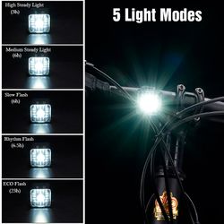 🚴‍♂️🔋 Luz Delantera RIDERS 160D – Potente, recargable y compacta 💡 | Seguridad total en tu ruta 🌙