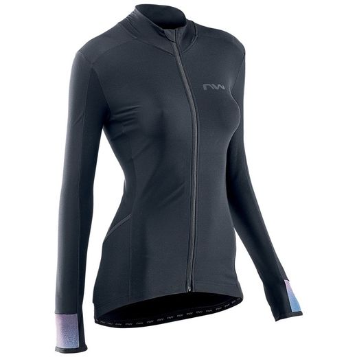 Maillot Northwave Fahrenheit Woman Manga Larga Negro Holographic