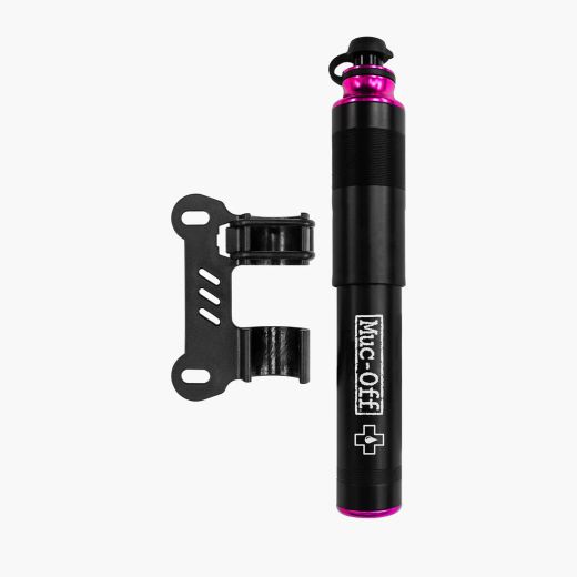 Mini Hinchador Muc-Off Airmach Presta/Standard Aluminio | Compacto, Ligero y con Soporte