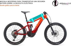 Mochila Segunda Batería Ebike Compatible Giant