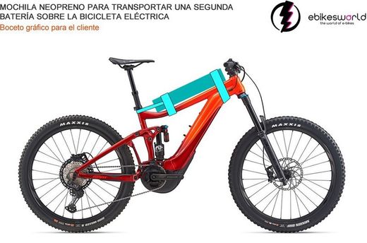 Mochila Segunda Batería Ebike Compatible Giant