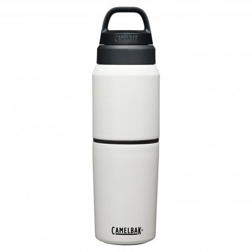 Botella Camelbak Multibev De Acero Inoxidable De 500ml/17oz Con Vaso De 350ml/12oz Blanca