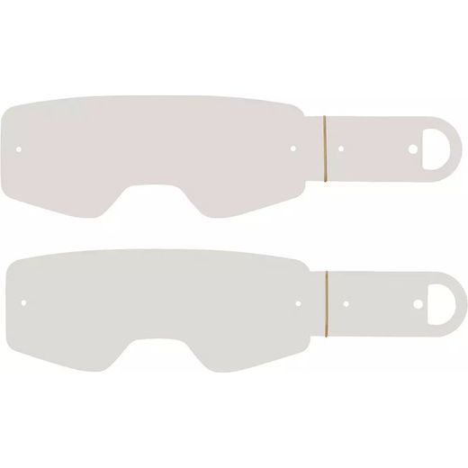 🧻🦊 Rollo de Tear-Offs FOX Estándar para Airspace y Main MX20 | Pack de 20