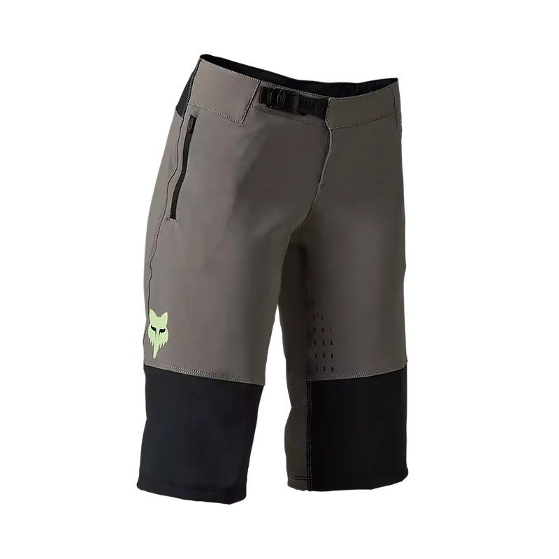 🩳🔥 Pantalón Corto Fox Defend Race para Mujer Gris Peltre | Protección, Comodidad y Rendimiento en MTB : Rendimiento y Estilo en Cada Ruta M