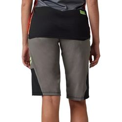 🩳🔥 Pantalón Corto Fox Defend Race para Mujer Gris Peltre | Protección, Comodidad y Rendimiento en MTB : Rendimiento y Estilo en Cada Ruta