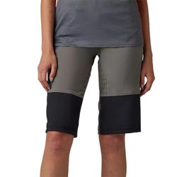 🩳🔥 Pantalón Corto Fox Defend Race para Mujer Gris Peltre | Protección, Comodidad y Rendimiento en MTB : Rendimiento y Estilo en Cada Ruta