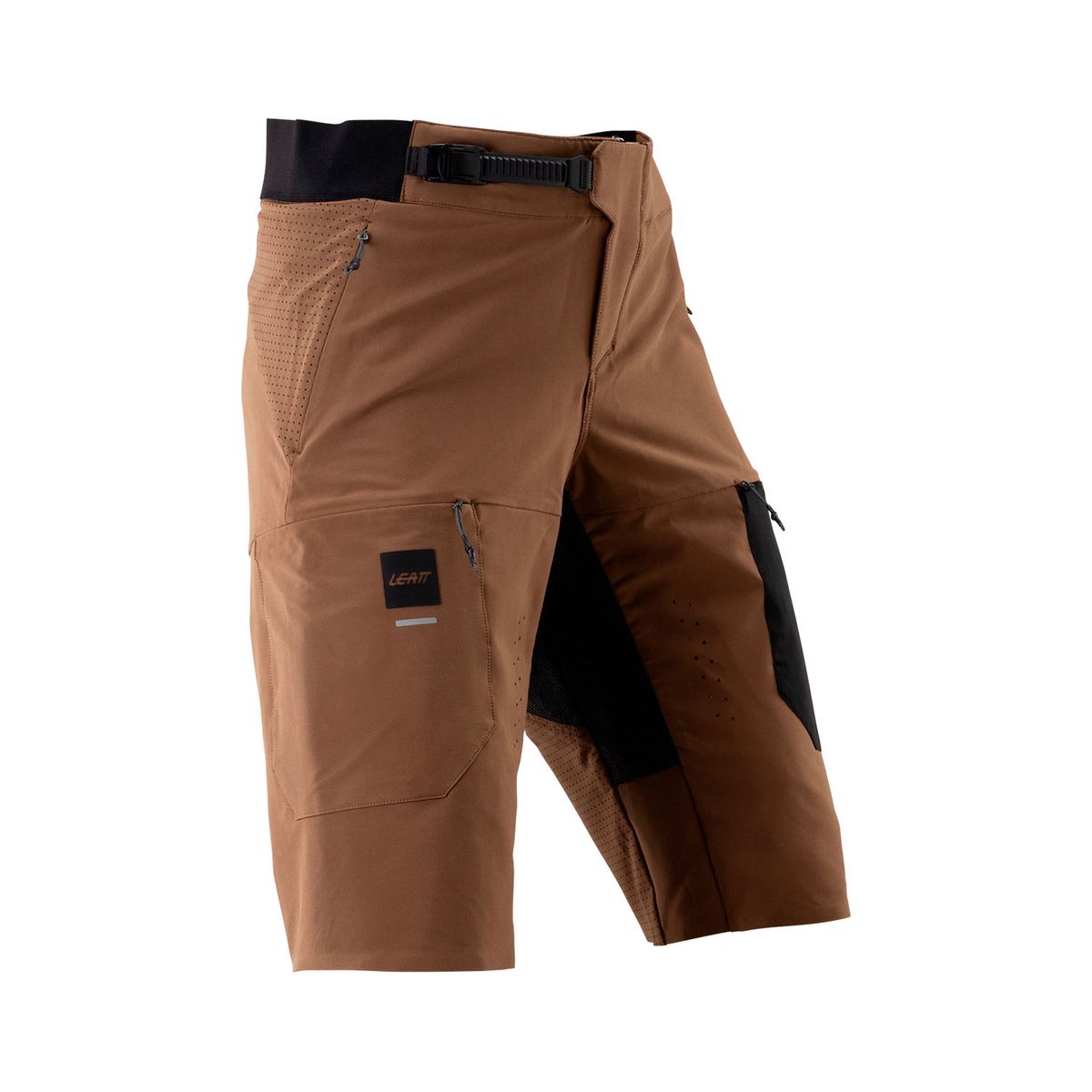 🚵‍♀️🌿 Pantalón Corto Leatt MTB Gravity 4.0 Mujer Marrón Loam – Rendimiento, comodidad y estilo sin límites 💪✨ L