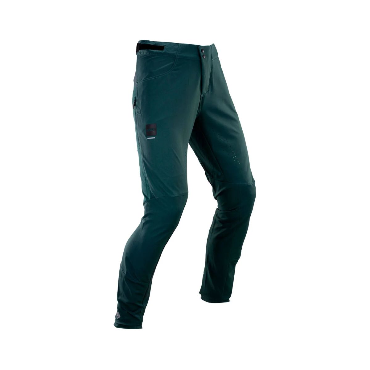 💚🚵‍♂️ Pantalón Largo Leatt MTB Trail 3.0 con Badana Verde Spruce | Comodidad y protección total 🌄✨ L