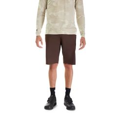 🚵‍♂️🦊 Pantalones Cortos Fox Ranger con Forro 🌿✨ Comodidad y Rendimiento para MTB Marrón cacao