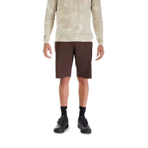 🚵‍♂️🦊 Pantalones Cortos Fox Ranger con Forro 🌿✨ Comodidad y Rendimiento para MTB Marrón cacao