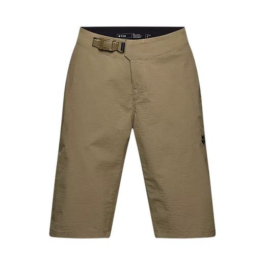 🦊✨ Pantalones Cortos Fox Ranger con Forro para Mujer 🌿🚵‍♀️ Comodidad y Rendimiento en MTB Color Verde militar