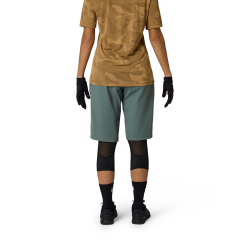 🚴‍♀️🦊 Pantalones Cortos Fox Ranger para Mujer 🌿✨: Comodidad y Rendimiento en MTB Verde militar