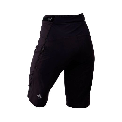 🖤🚴‍♀️ Pantalones Cortos Leatt MTB Trail 3.0 con Badana Mujer Negro Ghost | Rendimiento, confort y elegancia en cada ruta 🌄✨