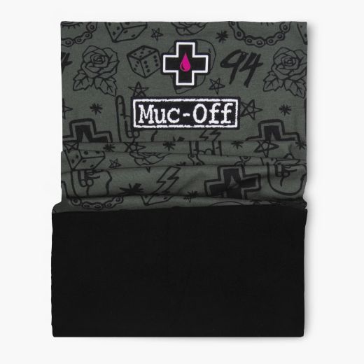 Pañuelo Muc-Off Invierno Verde Punk 💚❄️ | Winter Neck Gaiter Cálido y Transpirable 🚴‍♂️🧣