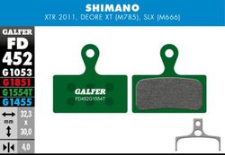 🛑 Pastillas de Freno Galfer PRO para Shimano XTR, XT 2014, Deore XT 785 y SLX – Potencia y Rendimiento Profesional 🚴‍♂️🔥