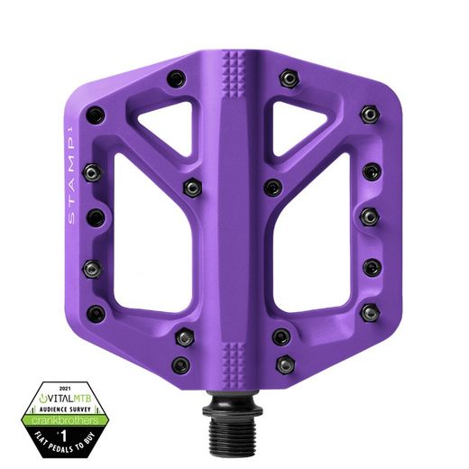 Pedales Crankbrothers Plataforma Stamp 1 Pequeños Lila | Ligereza, estilo y agarre para cada aventura