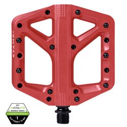 Pedales Crankbrothers Plataforma Stamp 1 Grandes Rojos | Agarre, ligereza y estilo en cada ruta
