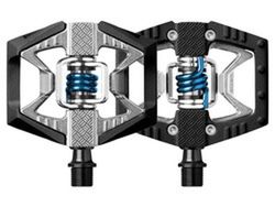 Pedales Crank Brothers Double Shot 2 Negro & Gris / Blue Spring
