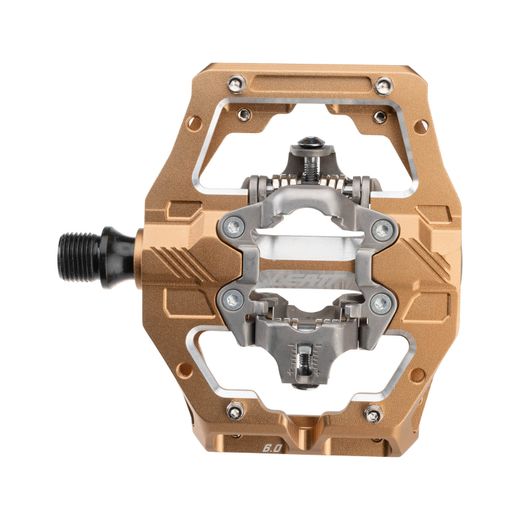 Pedales Leatt Gravity 6.0 Clip-In 110x88mm Frost Bronce – Control, Potencia y Agarre Total en Descensos ⚡