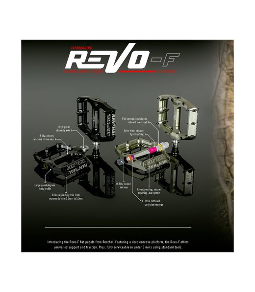 🚴‍♂️ PEDALES RENTHAL REVO-F NEGROS – Control Total y Resistencia Extrema 🖤🔥