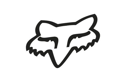 Pegatina FOX Head TDC 10" Negra 🦊🖤 | Adhesivo Resistente para Casco, Moto o Bici
