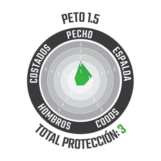 Peto Leatt 1.5 Negro – Protección Básica y Confort para Riders Principiantes y de Nivel Intermedio