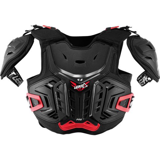 Peto Leatt 4.5 Pro Jr – Protección total para los jóvenes riders Negro/Rojo