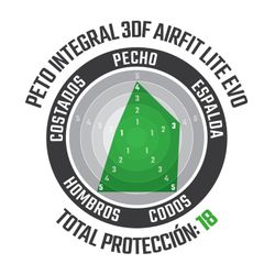 🛡️ Peto Integral Leatt 3DF AirFit Lite Evo - Protección Avanzada y Ligereza para Riders Exigentes