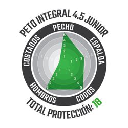 Peto Leatt Protección Infantil Integral 4.5 Jr Negro