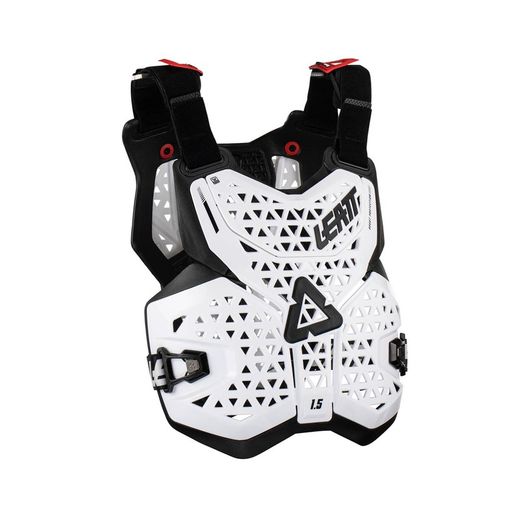 Peto Leatt 1.5 Blanco – Protección Eficaz, Comodidad y Estilo para Riders de Nivel Básico e Intermedio
