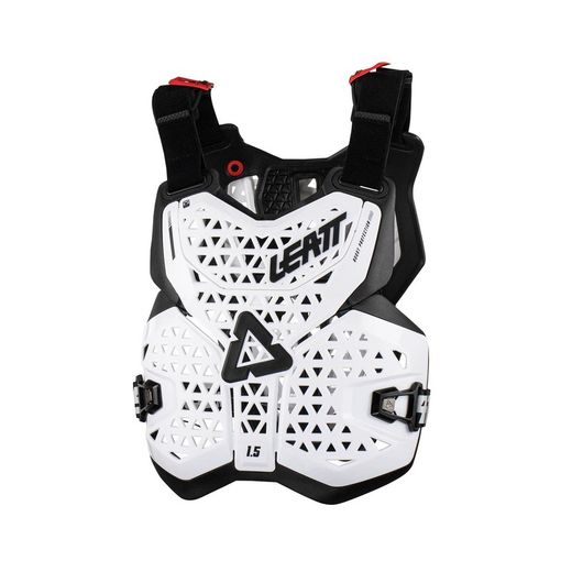 Peto Leatt 1.5 Blanco – Protección Eficaz, Comodidad y Estilo para Riders de Nivel Básico e Intermedio