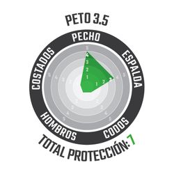 Peto Leatt 3.5 Blanco – Protección Avanzada, Estilo Puro y Comodidad Total para Riders