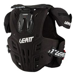 🛡️🚵‍♂️💥 Peto y Collarín Leatt Fusión 2.0 Jr Negro – Protección Total para Jóvenes Atletas