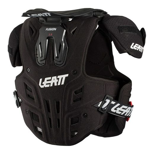 🛡️🚵‍♂️💥 Peto y Collarín Leatt Fusión 2.0 Jr Negro – Protección Total para Jóvenes Atletas